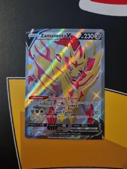 Zamazenta (Shiny) V Pokemon Sword & Shield SWSH293 Black Star Promo Card NM - Image 1