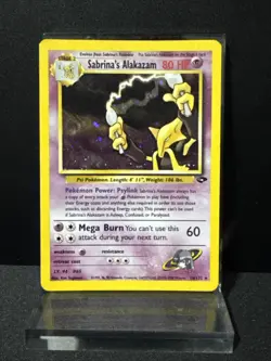 Pokemon TCG Alakazam Holo Rare Sabrina's Gym Challenge 16/132 - Image 1