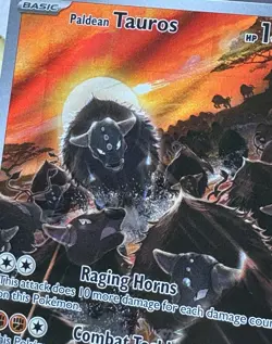 Pokemon, Paldean Tauros 218/193, Sv02: Paldea Evolved, Illustration Rare - Image 3