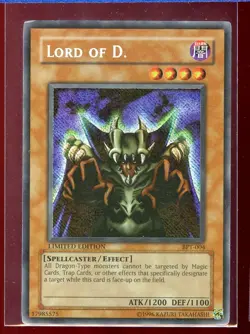 Lord of D. Reverse Foil Misprint Error Ex BPT-004 Secret Rare Promo Yugioh - Image 1