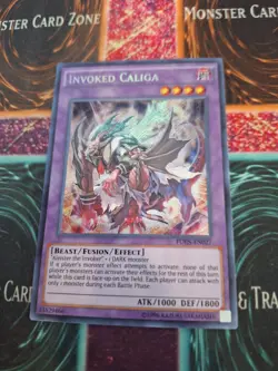 Yugioh Invoked Caliga FUEN-EN027 Secret Rare Unlimited Near Mint - Image 1