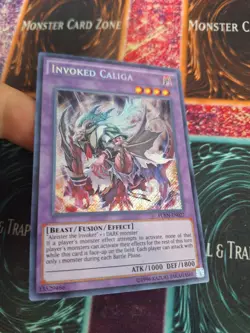 Yugioh Invoked Caliga FUEN-EN027 Secret Rare Unlimited Near Mint - Image 2
