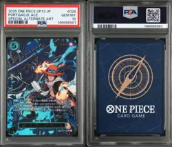 2025 ONE PIECE JAPANESE OP13-CARRYING ON HIS WILL #028 PORTGAS D. ACE PSA10 - Image 3