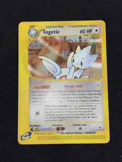 Togetic Aquapolis E-Reader Pokemon TCG Card 39/147 Regular Rare - Image 2