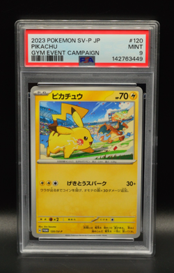 Pikachu PSA 9 Gym Event Campaign 2023 Pokemon Card 120 SV-P Japanese Promo - Image 1