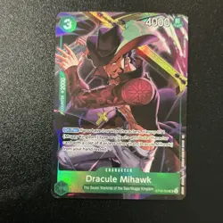 Bandai Dracule Mihawk One Piece Holo ST12-003 Character Card 4000 Power - Image 2