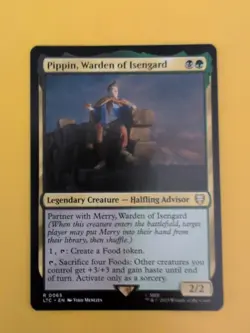 Pippin, Warden of Isengard. RAre LTC Halfling Advisor Magic the Gathering Card. - Image 1