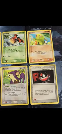 Team Rocket Returns Card Lot Horsea, Ledyba, Larvitar, Rockets Poke Ball Pokemon - Image 2
