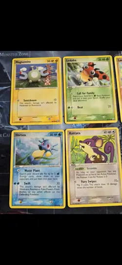 Team Rocket Returns Card Lot Horsea, Ledyba, Larvitar, Rockets Poke Ball Pokemon - Image 3