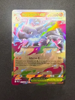 Mega Charizard X Ex 013/094 | Phantasmal Flames | RR Holo | Pokemon Card | NM 3 - Image 1