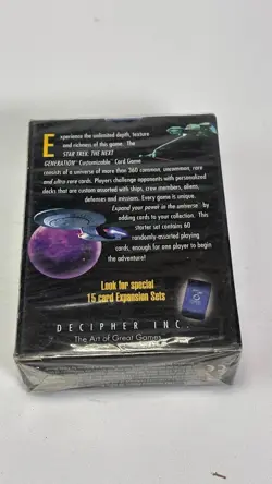 Star Trek The Next Generation Customizable Card Game 60 Card Starter Set Sealed - Image 2
