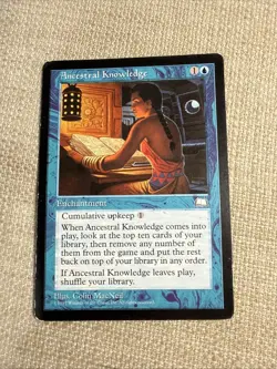 MTG Ancestral Knowledge Weatherlight MP - Image 1