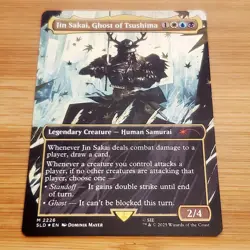 1x Jin Sakai, Ghost of Tsushima, 2226, Foil, Secret Lair, Magic MTG NM - Image 1