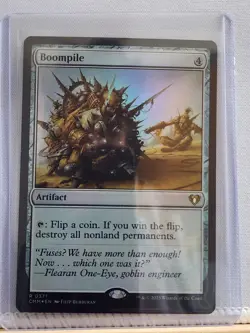 Boompile - CMM - Rare - Foil - NM - Magic the Gathering - MTG - Image 1
