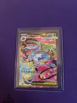 Pokemon TCG Mega Evolution Mega Venusaur EX Card 177/132 Sir NM Condition - Image 1