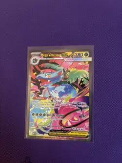 Pokemon TCG Mega Evolution Mega Venusaur EX Card 177/132 Sir NM Condition - Image 3