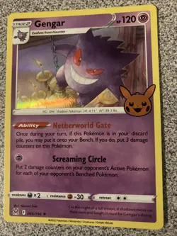 Gengar - Holo Rare - 066/196 Pokemon Trick or Trade 2023 NM - Image 1