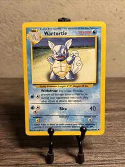 Wartortle 42/102 - Uncommon 1999 English Base Set Pokemon Card - Fast Ship-LP!! - Image 1