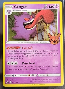Pokemon TCG Gengar Promo (Trick or Trade Halloween) 057/198 - Image 1