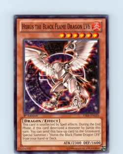Yu-Gi-Oh Horus The Black Flame Dragon LV6 YSKR-EN020 1st Edition Common Card NM - Image 1