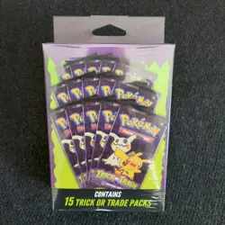 2025 Pokemon TCG TRICK OR TRADE BOOSTER BUNDLE New Sealed Halloween 15 Packs - Image 1