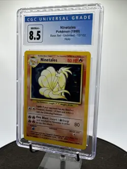 CGC 8.5 Pokemon Ninetales 1999 English Unlimited Base Set Holo 12/102 Mint + NM - Image 2