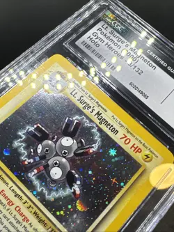 2000 Pokemon Lt. Surge's Magneton Holo Gym Heroes 8/132 CGC 9 MINT - Image 4