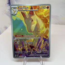Pokemon Rapidash 189/182 Sv10: Destined Rivals Illustration Rare Holo - Image 1