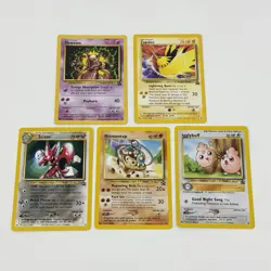 Pokemon TCG Promo Card Lot Of 5 Mewtwo Zapdos Igglybuff Scizor Hitmontop - Image 1