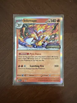 Infernape SVP116 Prerelease Black Star Promo Twilight Masquerade Pokemon Card NM - Image 1