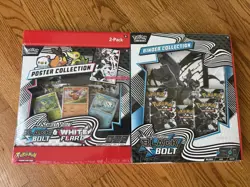 Pokemon Black Bolt and White Flare Binder and Poster Collection Lot of 2 - Image 2