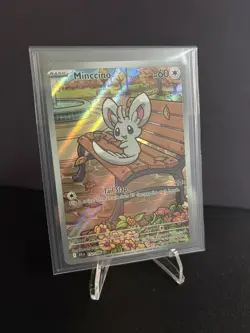 Minccino 152/086 Holo Illustration Rare Pokemon TCG Black Bolt IR - Image 3