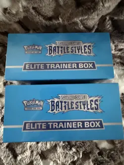 Pokemon TCG Battle Styles Lot of 2 Elite Trainer Box New Sealed - Image 5