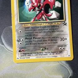Pokemon Promo Black Star Scizor 33/53 WOTC Near Mint - Image 3