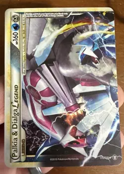 Palkia & Dialga Legend (TOP) Pokemon Triumphant 101/102 HOLO ULTRA RARE MP - Image 1