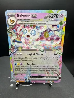 Pokemon TCG SV Prismatic Evolutions Sylveon EX 041/131 Double Rare Holo NM! - Image 1