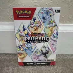 Pokemon Scarlet & Violet Prismatic Evolutions Booster Bundle 6 Packs English - Image 1