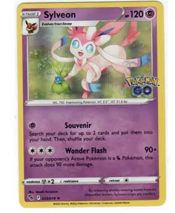 SYLVEON 035/078 POKEMON GO HOLO RARE POKEMON TCG NM (FREE S&H) - Image 1