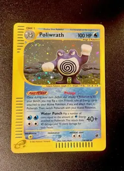 Poliwrath Holo H24 - 165 NO SET BASE POKEMON Expedition - Image 4