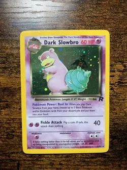 Pokemon TCG Team Rocket Holo Dark Slowbro 12/82 - Image 1
