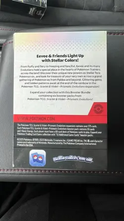 Pokemon Prismatic Evolutions Booster Bundle Box Limited Edition English - Image 2