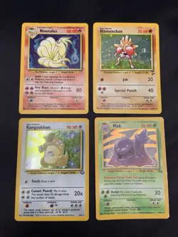 Old Pokemon Cards VINTAGE Rare Holo Collection WOTC 1999 Era Lot MP/HP - Image 1