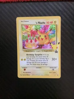 ______'s Pikachu Birthday - 24/53 - Holo Rare NM, English Pokemon Celebrations - Image 1