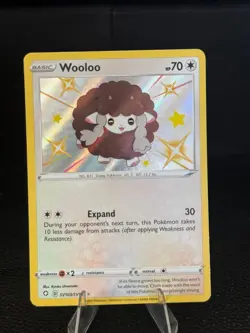 Wooloo SV103/SV122 Rare Shiny Shining Fates Shiny Vault Pokemon Near Mint - Image 1