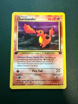 Pokemon Charmander #50 Team Rocket 1st Edition Regular Common LP - Image 1