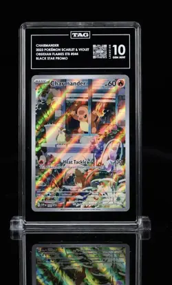 Pokemon Charmander TAG 10 EN 044 Scarlet & Violet Promo Holo Black Star 2023 - Image 1