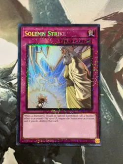 Yugioh Solemn Strike Prismatic Collectors Rare RA02 - Image 1