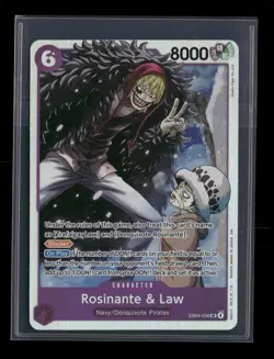 2026 One Piece EB04-038 Rosinante & Law Super Rare - Image 1