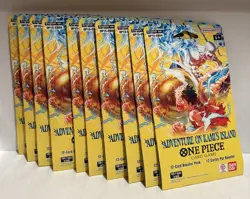 One Piece OP15 Adventure on Kami’s island English lot of 10 blister packs - Image 1