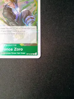 Roronoa Zoro OP13-037 Rare (Foil) - Carrying On His Will - Image 3